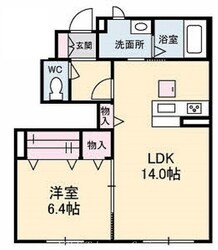 シャーメゾン仏生山　Ｂ棟の物件間取画像